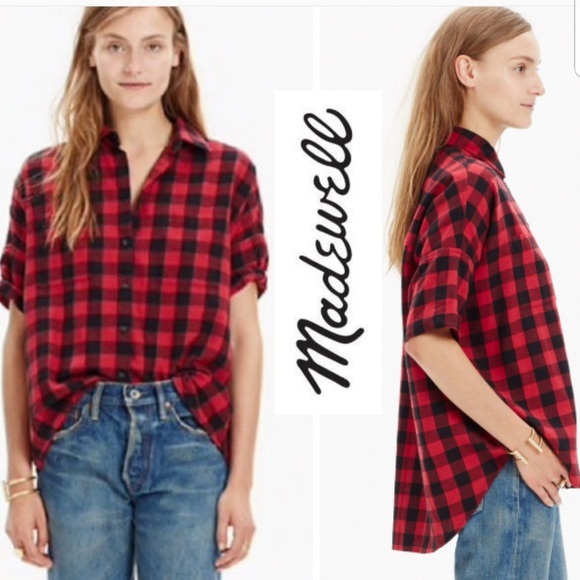 Madewell • NWT flannel shirt buffalo plaid S - Picture 7 of 7